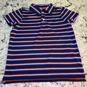 Crown & Ivy Kids Polo - Navy, Red, and White Stripes